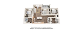 C1 Type A Floor Plan at The Maddox on Eagle, Oklahoma City, OK