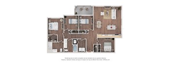 4 bed 4 bath C at Maison at Solivita Marketplace Apartment Homes, Kissimmee, Florida