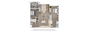 2 bed 2 bath C at Orchard Springs 55+ Apartment , Arizona, 85374