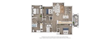 3 bed 2 bath C at Orchard Springs 55+ Apartment , Arizona