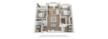 2A Floor Plan at Osprey Park 62+ Apartments, Florida