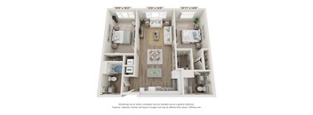 2C Floor Plan at Osprey Park 62+ Apartments, Florida