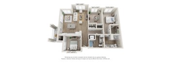 3A Floor Plan at Osprey Park 62+ Apartments, Kissimmee