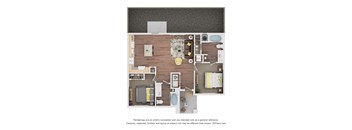 2 bed 2 bath C at Saddleback Village at Stonegate Townhomes, Maricopa, 85138
