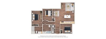 3 bed 2 bath E at Sage at Franklin Park Apartment , Austin