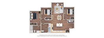 3 bed 2 bath G at Sage at Franklin Park Apartment , Texas, 78744