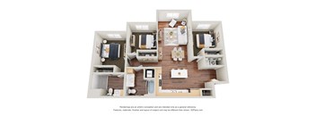 3 bed 2 bath I at Sage at Franklin Park Apartment , Texas