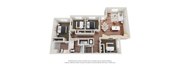 4 bed 2 bath D at Sage at Franklin Park Apartment , Texas, 78744