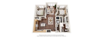 2 bed 2 bath G at Shannon Reserve 55+ Apartments, Georgia, 30291