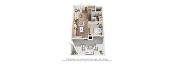 4B 4 Bedroom 2 Bath Floorplan at Sidney Village, Buckeye, Arizona