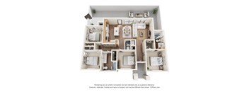 4C Four Bed Two Bath Floorplan at Sidney Village, Arizona 85326