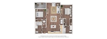 2 bed 2 bath C at The Stillwaters 62+ Apartment Homes, Florida