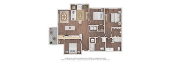 3 bed 2 bath C at The Stillwaters 62+ Apartment Homes, Apopka, 32712