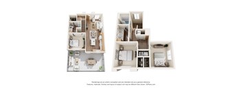 C1 TH Floor Plan at Townhomes on Earley, Casa Grande, AZ