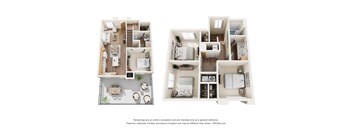 D2 TH Floor Plan at Townhomes on Earley, Arizona, 85122