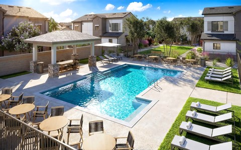 Swimming Pool at Allasso Ranch Apartments, Surprise, Arizona