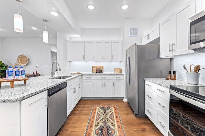 Fully Furnished Kitchen at Mariposa at Harris Road Arlington 55+ Apartments, Arlington, 76001