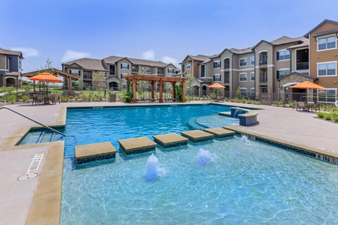 Sparkling Pool at Eight 99 at Hazelwood Apartment, Texas