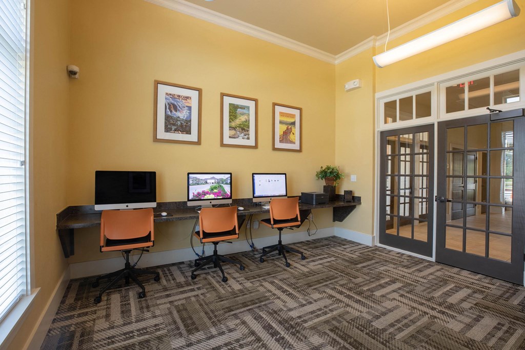 Business Center at The Royse at Parker Boulevard Apartments, Royse City, TX