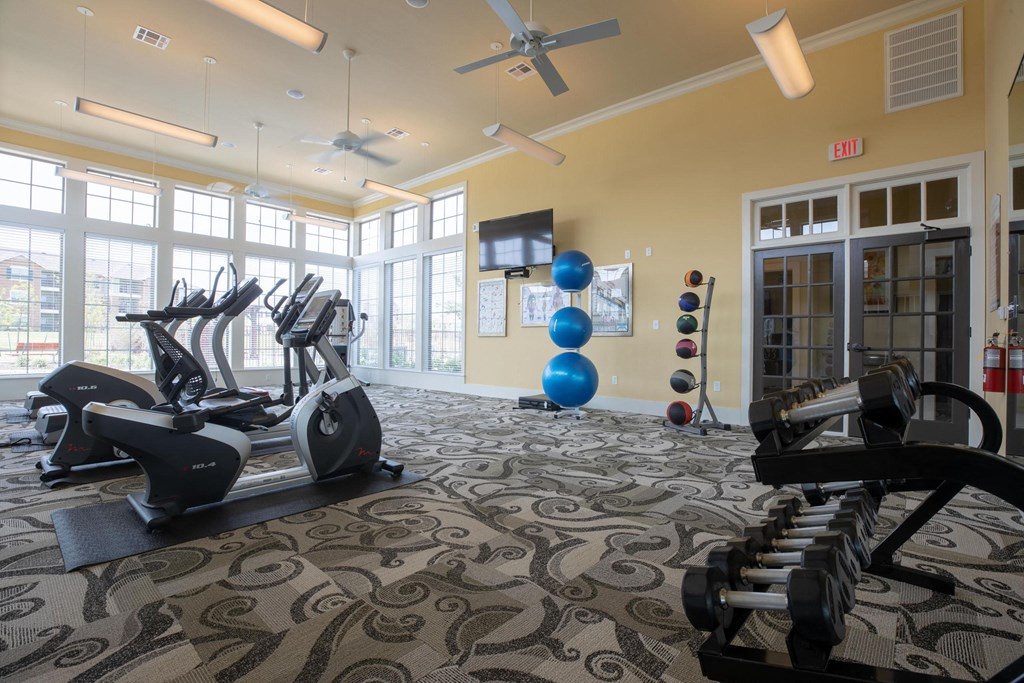 Modern Fitness Center at The Royse at Parker Boulevard Apartments, Royse City, TX, 75189