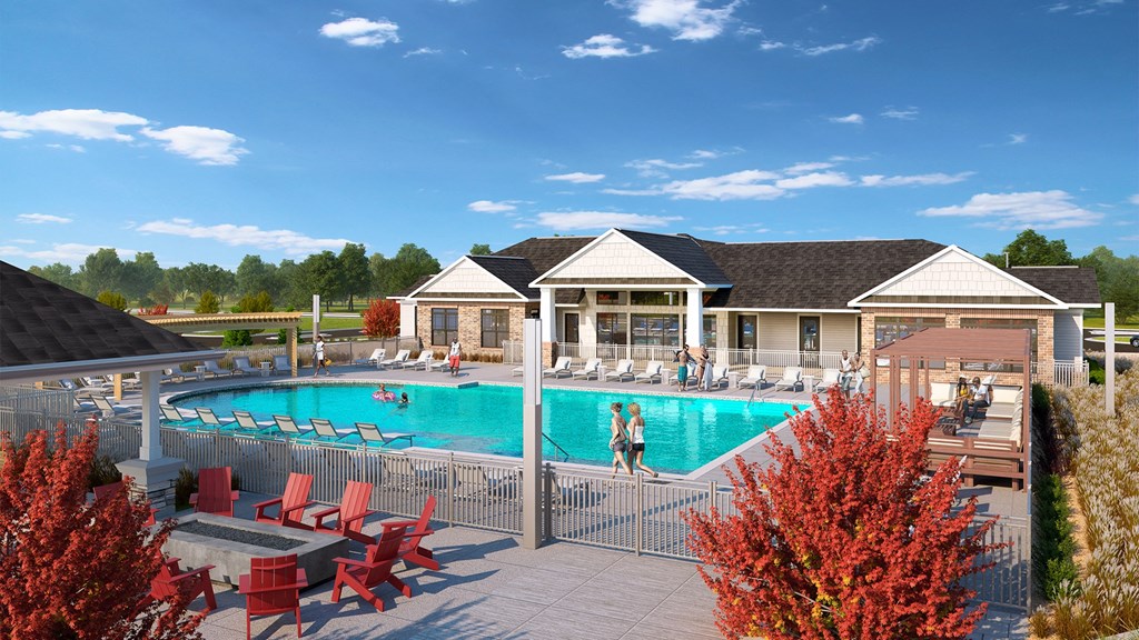 Dominium_The Promenade_Outdoor Swimming Pool Rendering