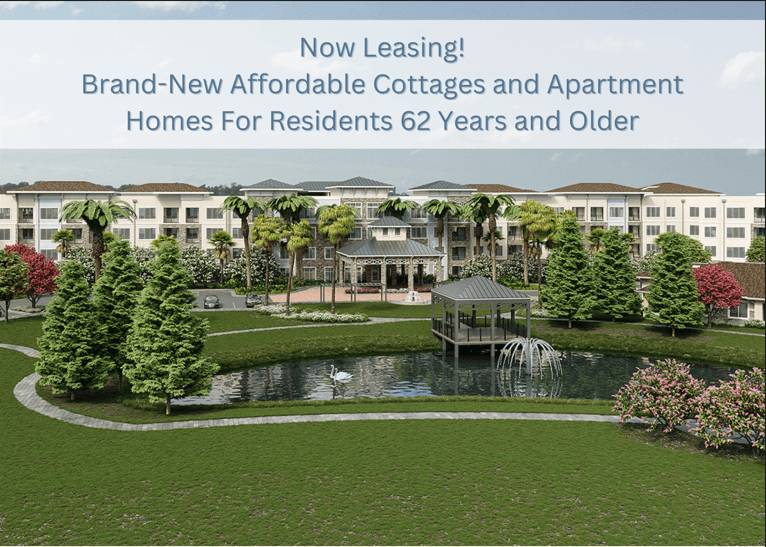 Dominium- Osprey Park-Front Building Exterior Rendering v2 Now Leasing