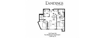 2 Bedroom Floor Plan