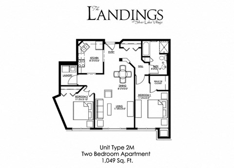2 Bedroom Floor Plan