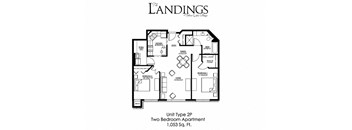2 Bedroom Floor Plan