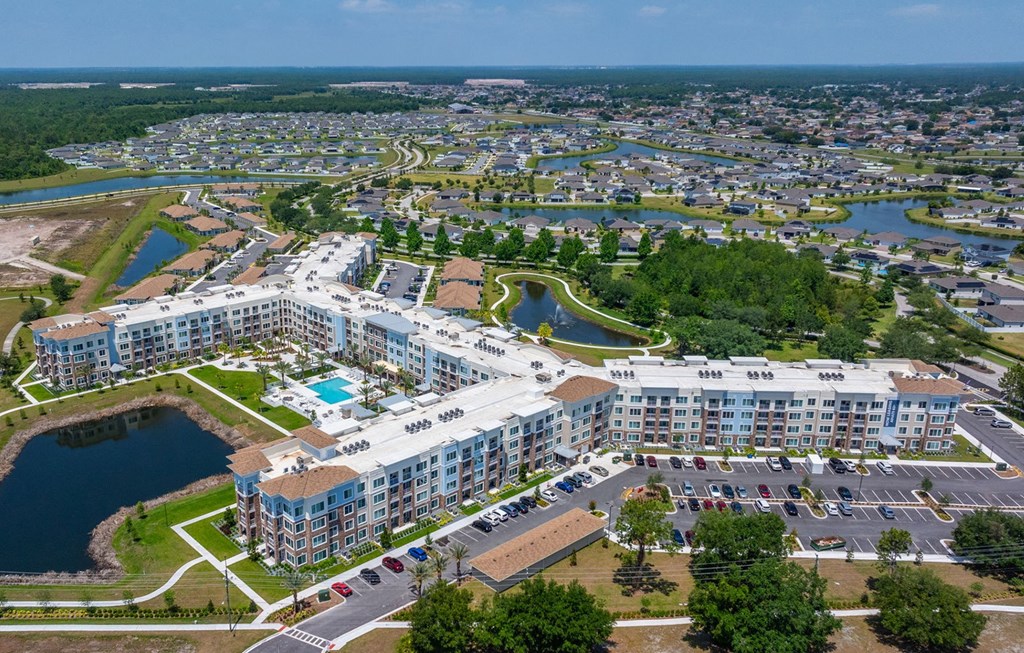 Osprey Park aerial view of community at Osprey Park 62+ Apartments, Florida