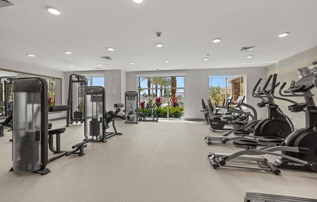Clubhouse_Fitness Center at Osprey Park 62+ Apartments, Florida, 34758