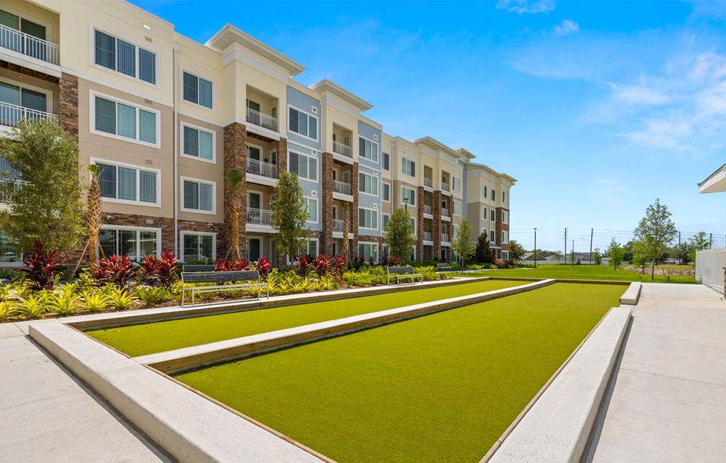 bocce ball court at Osprey Park 62+ Apartments, Kissimmee, 34758
