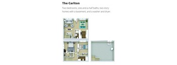 Townhomes - The Carlton (2BR / 1.5BA Two-Story)