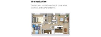 Townhomes - The Berkshire (2BR / 1BA Ranch)