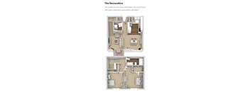 Townhomes - The Devonshire (2BR / 1.5BA Two-Story with Patio)