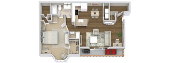 Ypsilanti apartment with an outdoor pool on the grounds, a large balcony, in-home laundry, light-filled large living area and much more.