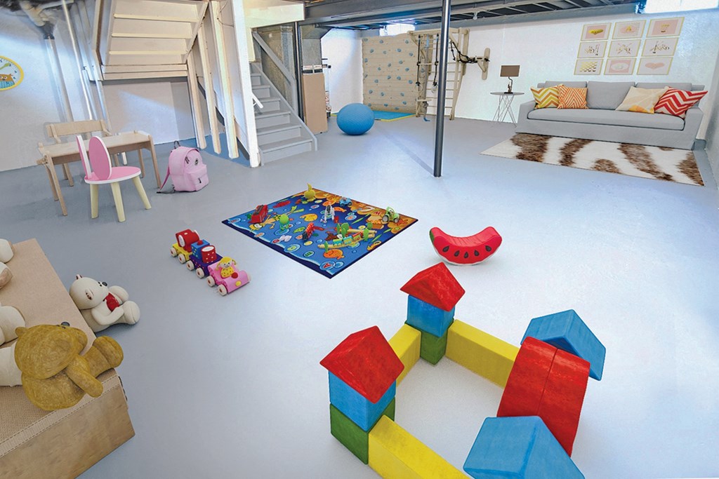 Full basement in condo-style townhome