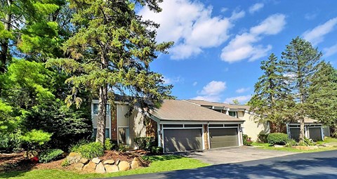 Scenic setting for super luxury 2 & 3 bedroom townhomes with 2 car attached garage. Wait 'til you see it for real!