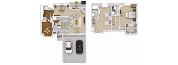 3 bedroom 2.5 bath super luxurious townhome near Franklin Racquet Club.