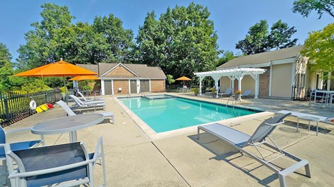 Refreshing pool and social sundeck with gazebo is like being on vacation --right at home!