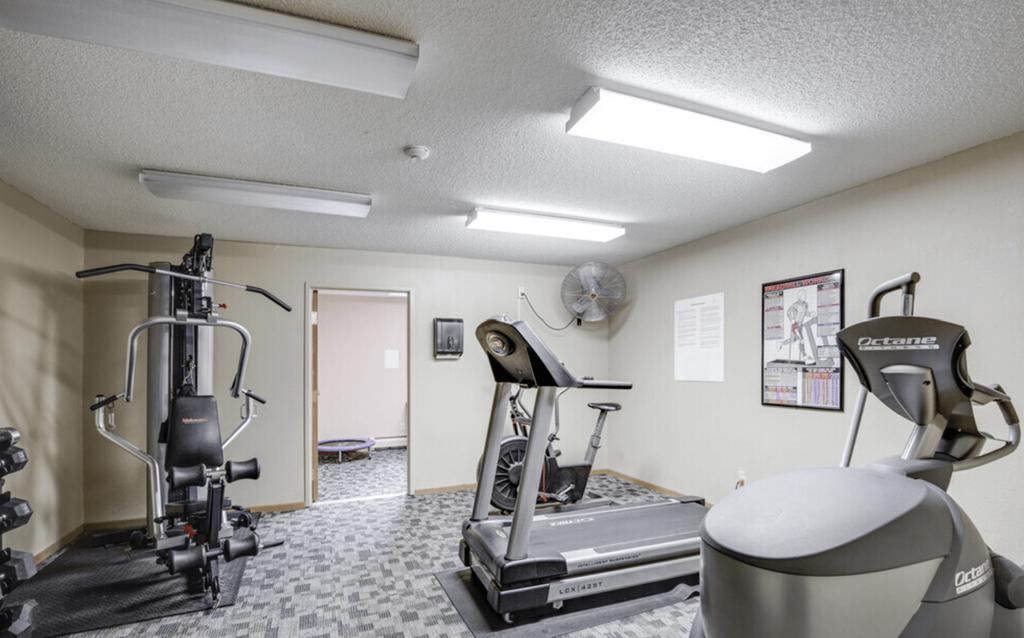 our apartments have a gym with equipment for residents