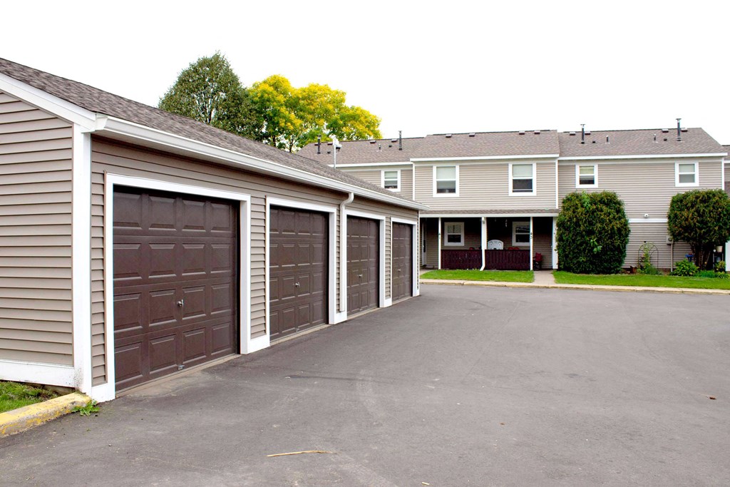 Century Hills Townhomes outside garage