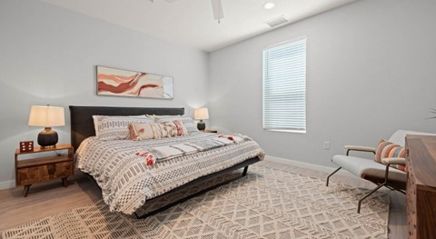Flatz 602 furnished model bedroom
