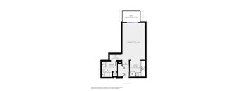 A black and white image of a house floor plan.