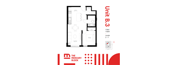 Model B3 - 1 Bed