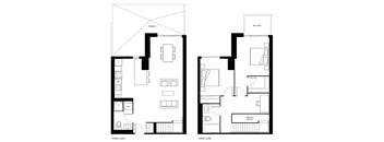A black and white image of a floor plan for a house with a terrace and balcony.