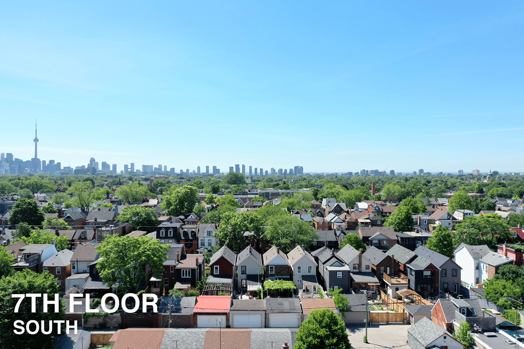 A view of a residential area from the 7th floor south.