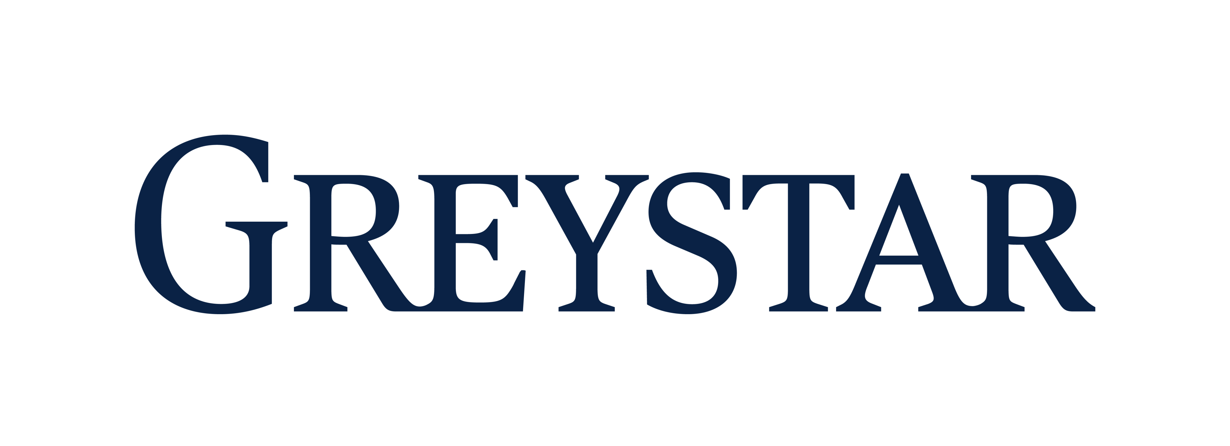 The image features the word "GREYSTAR" in blue letters.