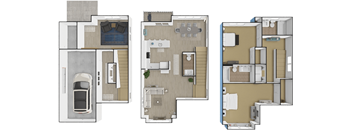 2 Bedroom Townhome - Corner