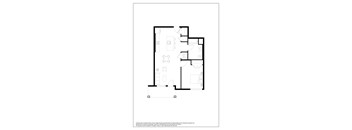A black and white floor plan of a house with rooms and measurements.